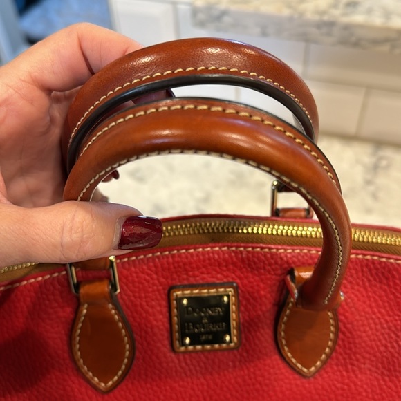 Dooney & Burke tailored red satchel. - Picture 10 of 15